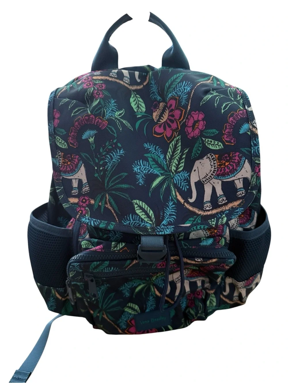 Vera Bradley Navy Elephant Print Backpack